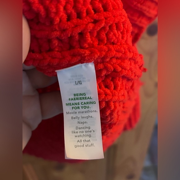 Aerie Sweater cozy cute summer size Large women’s - Picture 3 of 6